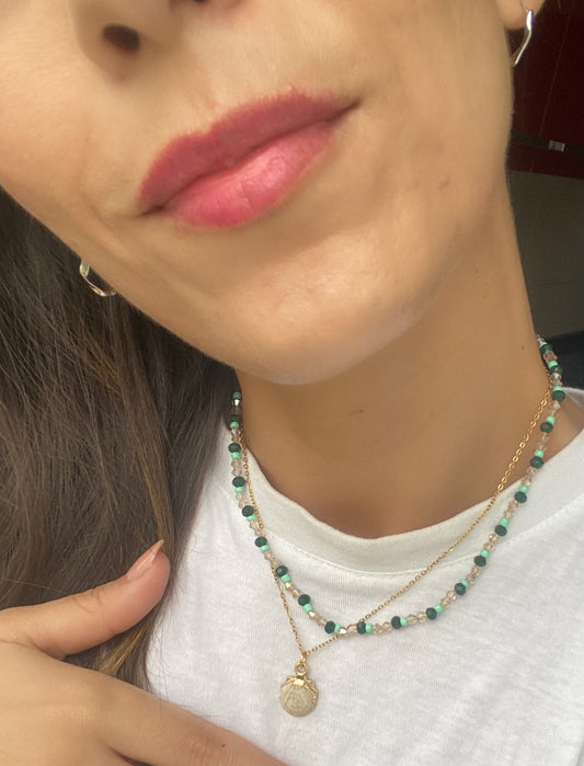 Colar Golden Shell Duo