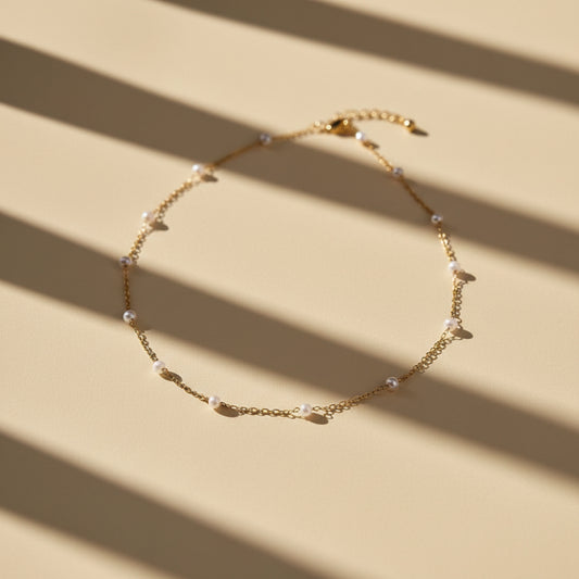 Colar Gold & Pearl