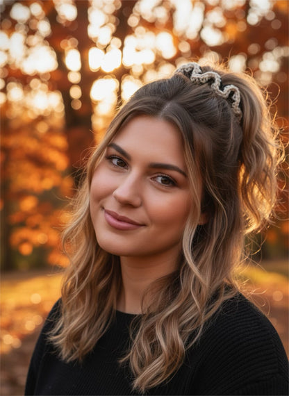 Scrunchie Noir Cream