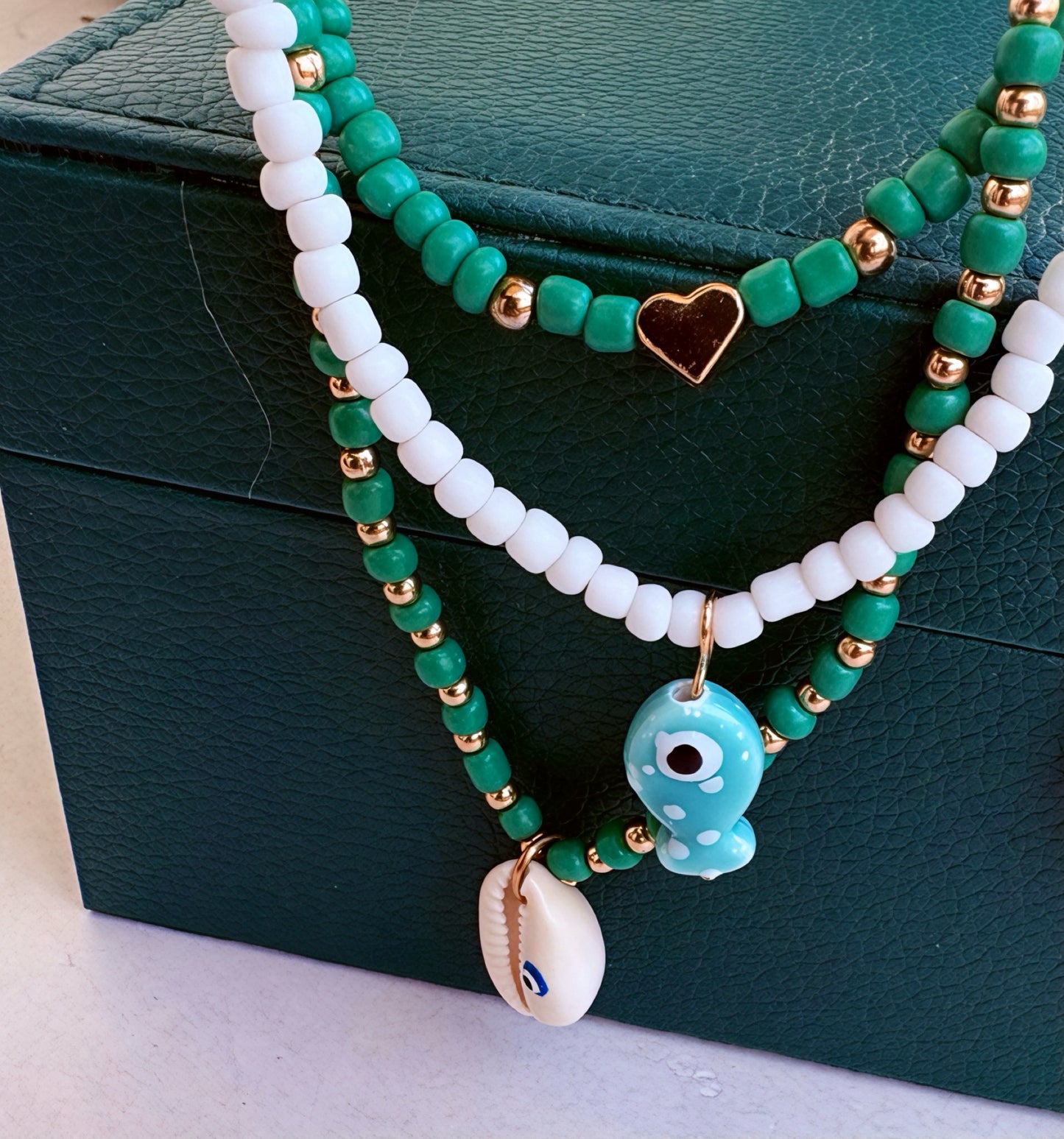 Colar Conjunto Mar Verde