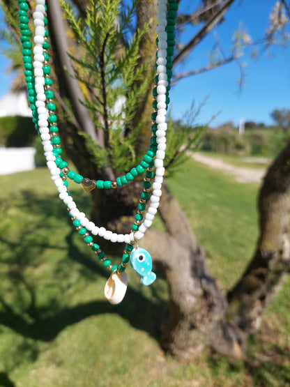 Colar Conjunto Mar Verde