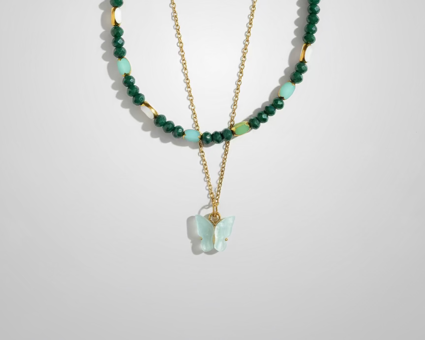 Colar Emerald Wing
