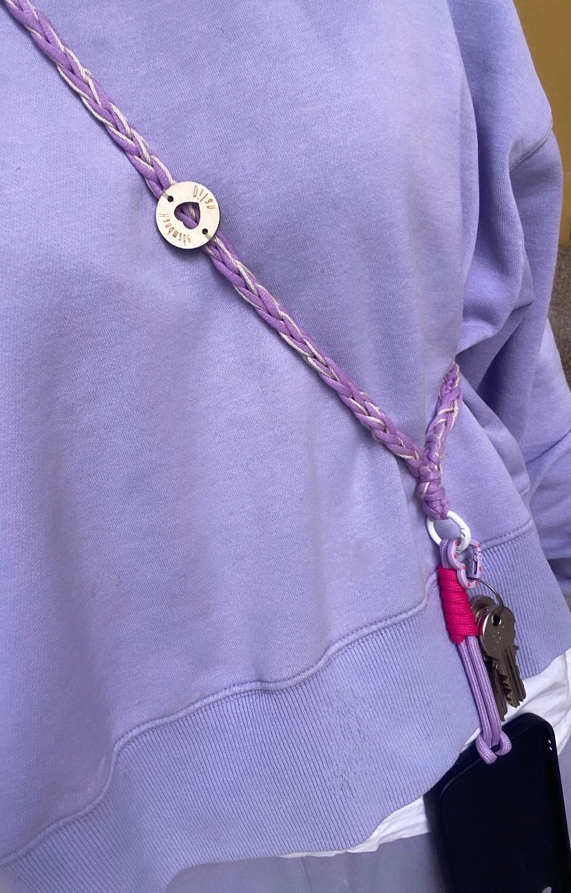Cordão Lavender Heart